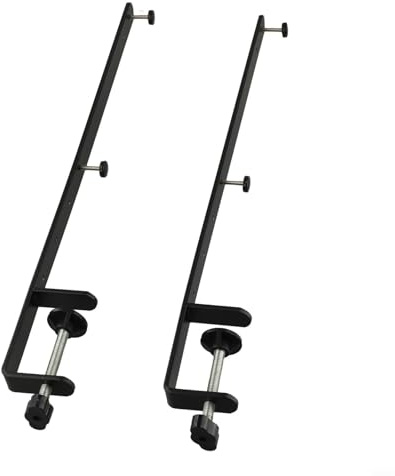 GANCEI Erweiterte Schreibtischklemme, 2 Stück C-Klemme, Klemmhalterung, Stecktafel-Befestigung für 1–5,5 cm dicke Tische, nagellose verstellbare Befestigung