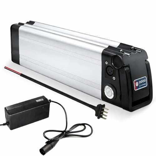 X-go Ebike Battery 36V 10.4AH Lithium Li-ion Folding Bike Replacement Battery Pack for 350W 250W 200W Electric Bicycles Motor with Charger