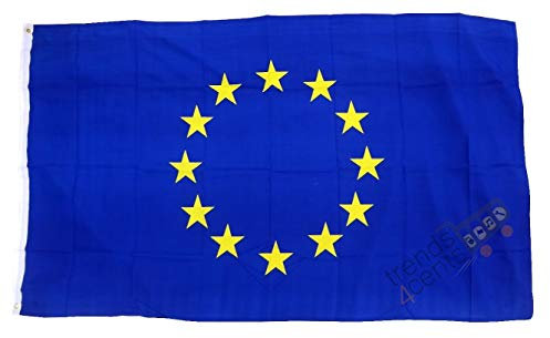 Unbekannt Flagge/Fahne Europa Staatsflagge/Landesflagge/Hissflagge mit Ösen 150x90 cm