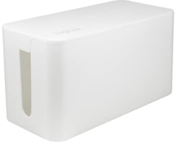 LogiLink KAB0061 - Kabelbox klein (235 x 115 x 120 mm), weiß