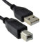 USB 2,0 24AWG Hoch Geschwindigkeit Kabel Drucker Anschlusskabel A Zum B Schwarz 2 m [2 Meter/2m]