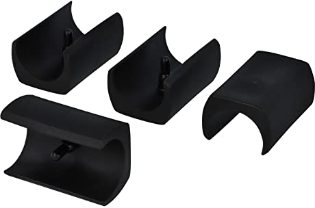 GleitGut 4 x Klemmschalengleiter für Freischwinger Möbelgleiter Rundrohr 23-27 mm Kunststoffgleiter Schalengleiter