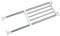 BAOYOUNI Étagère Extensible Placard Etagere telescopique Reglable sans Percage Réglable Rack de Stockage Tiges en Acier Inoxydable pour Chambre Salle de Bain Cuisine, Longueur 50-80CM