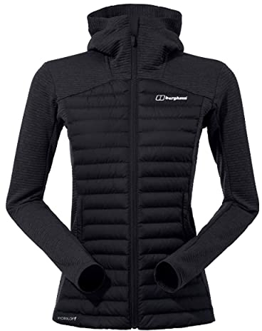 Berghaus Women's Nula Hybrid Synthetic Insulated Jacket | Durable Design | Water Resistant, Black/Black, 10