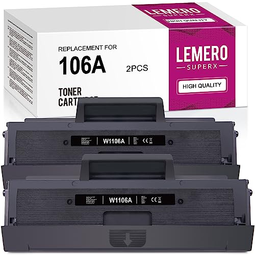 LEMERO SUPERX 106A Toner Kompatibel für HP 106A W1106A für HP Laser MFP 107w 137fnw 135a 107a 135w 137fwg 135wg 107r 135r