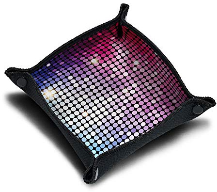 Immersion Würfelbrett aus Neopren, Würfelschale, Zubehör für Würfelspiele und Gesellschaftspiele, Motiv: Disco Dots