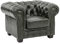 Woodkings® Chesterfield Sessel Echtleder Bürosessel Polstermöbel Designsessel Federkern Unikat Herrenzimmer englisches Leder Stilsessel (antik grün)