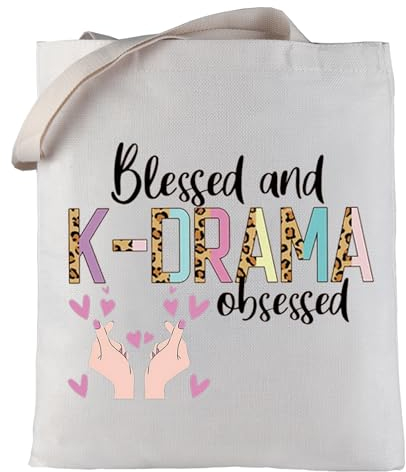 LEVLO Koreanische Drama-Kosmetiktasche K-Drama Liebhaber Geschenk gesegnet und K-Drama besessen Make-up Tasche mit Reißverschluss Tasche für Frauen Mädchen, Blessed K-Drama Tragetasche, Make-up-Tasche