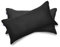 BRIELLE Kissenbezüge aus 100% Baumwolle 40 x 80 cm, Schwarz - 2er Set - Biber Baumwoll-Kissenbezüge mit verdecktem Reißverschluss, superweich und pflegeleicht