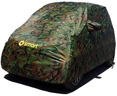 Vollgarage Autoplane Autoabdeckung FüR Smart Fortwo 451 Oder Fortwo 453 Ganzgarage Auto Abdeckplane Mobile Garage Wasserdicht SchutzhüLle Abdeckung FüR Winter Sommer Camouflage