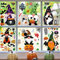 Halloween Fenster Aufkleber Dekoration - 6 Stück Thanksgiving Stickers für Halloween und Thanksgiving Dekoration - Sale Clearance