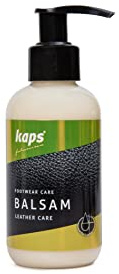 Kaps Conditioning Leather Balm for Shoes, Bags, Accessories, Leather Care with Beeswax and Natural Oils, Balsam, 4 colours