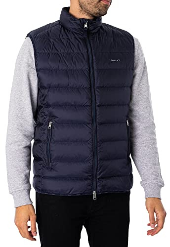 GANT Herren Light Down Gilet Weste, EVENING BLUE, XXL EU