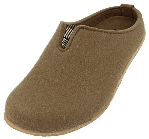 HAFLINGER Blizzard Visby Filzpantoffel Hausschuh Gummisohle
