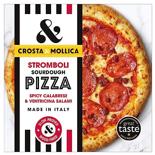 Crosta & Mollica Stromboli Sourdough Pizza Spicy Calabrese and Ventricina Salami, 447g (Frozen)
