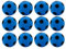 Kyto Softball 12 cm (12 Bälle, blau)