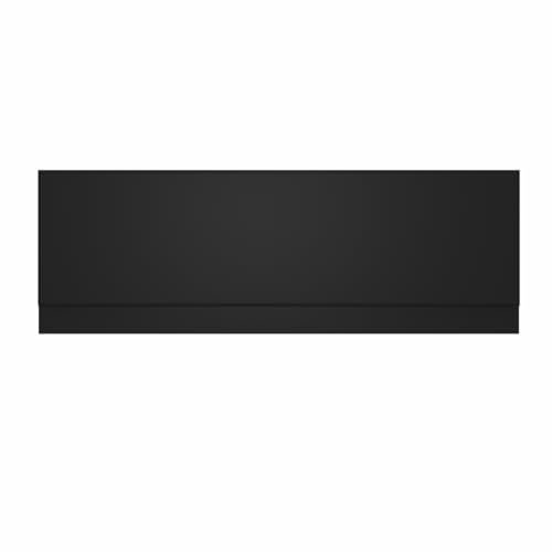 Aquariss 1700mm Front Straight Wood Bath Panel 16mm MDF Painting Matte Black Adjustable Height for Bathroom Soaking Tub