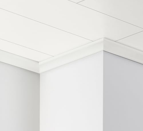 Parador DAL 2 Dekor-Deckenleiste Seidenmatt weiß Dekor - Länge 2.20m