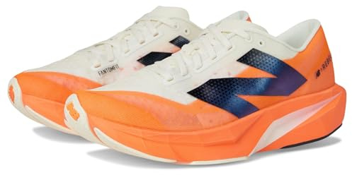New Balance Men's FuelCell Rebel V4 Running Shoe, Hot Mango/Angora/Black, 40 EU