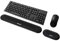 ELZO Reposamuñecas para Teclado y Ratón, Soporte de Muñeca de Espuma Viscoelástica, Almohadilla Ergonómica para Soporte de Muñeca, Reposamuñecas Antideslizante para Teclado de Computadora, Negro