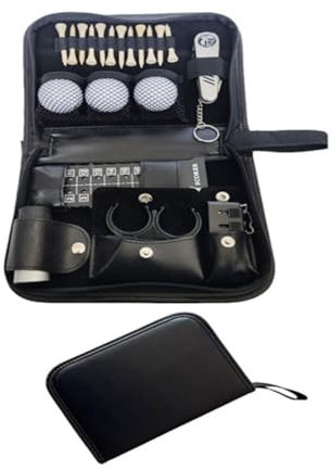 Taschen Außen Sport Golfer, Leder Golf Organizer Multifunktions, Golf Accessoires Kit mit Golfball, Golf-Zubehörtasche, Golf-Zubehör, Golf-Wertsachen-Tasche, langlebige multifunktionale Golftasche
