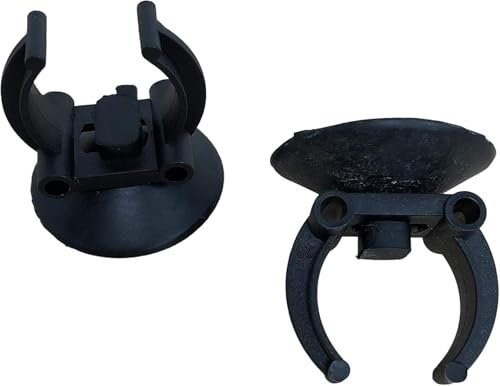 2 pezzi di ricambio nero acquario serbatoio riscaldatore ventose ventose staffa clip acquario accessori