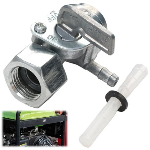 Yenblow Valvola di intercettazione universale per generatore Petcock M16 x 1,5 mm, interruttore del serbatoio del gas compatibile con motori Predator Champion Generac Honda Husky Powermax 5.5HP a 16HP
