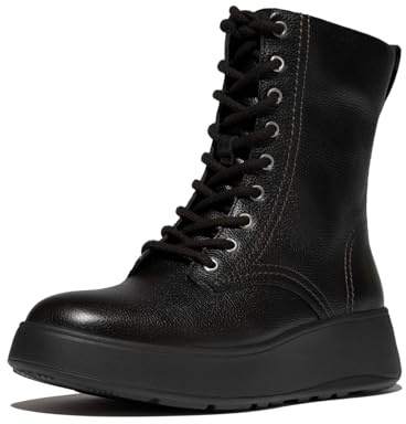 Fitflop F-Mode Stitch Warm Tumb. Leather Laced Ankle Boots, Botas Cortas al Tobillo Mujer