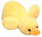 Ente Kuscheltier, PlüSchtier Gans Spielzeug Einfache Dekoration Wurfkissen Stofftier, zum Spielen und Kuscheln, Geschenk für Kinder Mädchen (50 cm,Gelb)