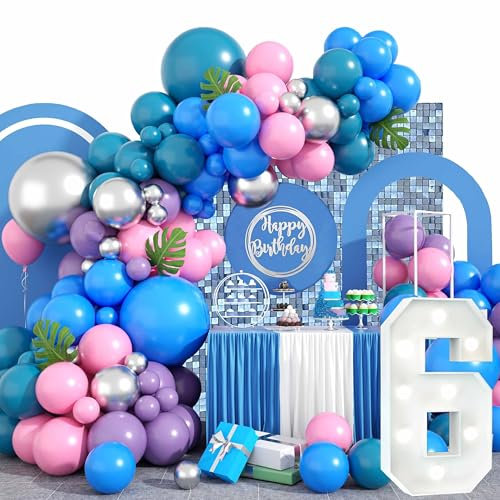 Geburtstags Stit Luftballon Bogen Girlanden Set 141 Stück Latexballons Stit Ballons Partydekorationen Stit Themenparty Zubehör