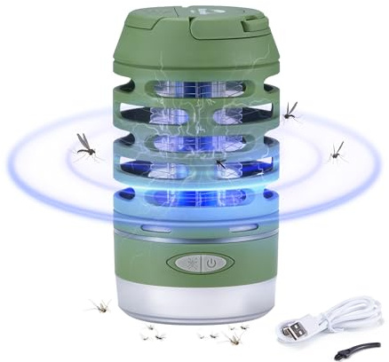 Naturehike Multifunktionale Outdoor Insektenvernichterlampe Campinglicht wiederaufladbar ultrahell USB Ladefunktion IPX Waterproof für Camping Zeltund und Outdoor Aktivitäten