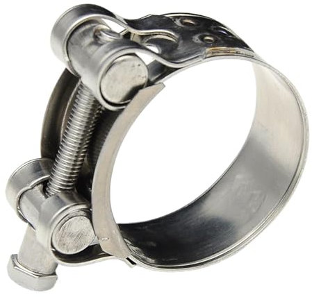 T-Bolt Hose Clamps - Stainless Steel Worm Gear HoseClamps - Adjustable TubeClamps - HosePipe Clips Clamp | for HosePipeTube, Waterpipe, AutomobilePipe