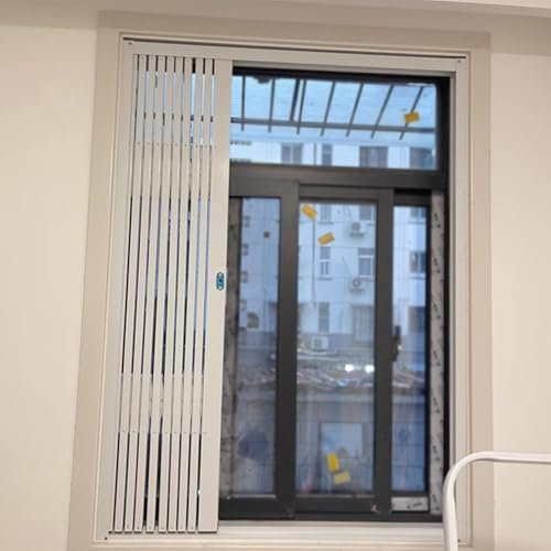 Folding Window Guard Grill, Heavy Duty Sliding Panel for Anti-Theft and Security, Commercial Use
