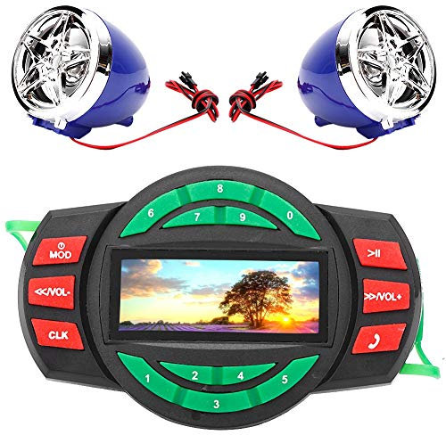 Lettore MP3 Motociclistico Waterproof LCD con, FM Radio e Carica del Telefono