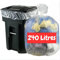 Sac Poubelle 240 Litres Transparent X 30 | Sac Poubelle Transparent | Résistant (30 µ) | Pour Poubelles Conteneur 2 Roues | Tri Sélectif Déchets | Protection Anti Fuite - Anti Salissure - Anti Lavage