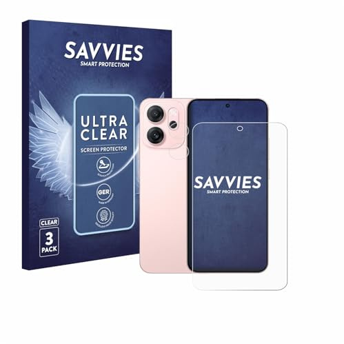 Savvies 6 Stück Schutzfolie für Oppo Reno 14 F (Display+Kamera) Displayschutz-Folie Ultra-Transparent