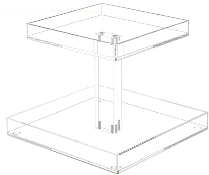 JNJOOD Parfum-Organizer mit 2 Ebenen für Kommode und Ablage für Parfümtablett mit 2 Ebenen