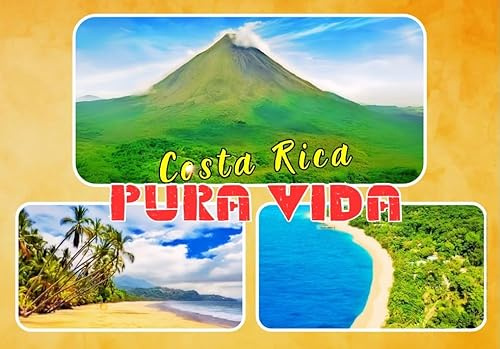 Costa Rica Kühlschrankmagnet- Souvenir - Reiseandenken, Costa Rica Geschenk für Reisende, Costa Rica Mitbringsel 010925