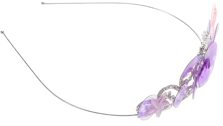 Cabilock Meerjungfrauen-haarreif mit Muschel-akzenten Unterwasser-design Haarband für Mädchen Kindertiara Ozean-accessoires für Partys und Kostümfeste Haarschmuck für Kleine Meerjungfrauen