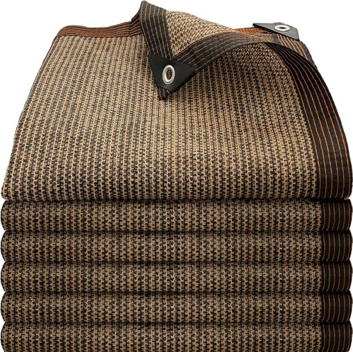 Schattiernetz Schattierungsnetz Garten - Schattennetz mit ösen 6x8 Sonnensegel 80% UV-Beständiges,für Garten Pflanze Gewächshaus Scheune Außen Hof Dach Kühlung