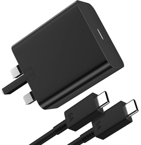 60W USB C Charger for Samsung Galaxy S26 Ultra Super Ultra Fast Charging | 45W 25W Charger for Galaxy S25 S24 Type C Adapter with 3ft USB Type C to USBC Cord Home Office School Phone Wall Block Black