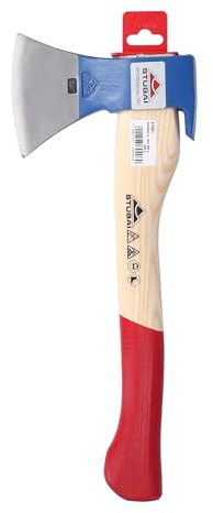 Stubai Handbeil/Gerüsthacke 1200 g mit Eschenstiel – Profi-Forst- und Bauhandbeil aus hochwertigem Kohlenstoffstahl, 52–55 HRC, balliger Schliff, integrierter Nagelzieher, Länge 420 mm