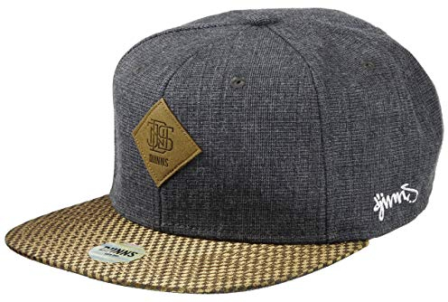 Djinns Snapback Cap 6 Panel Glencheck Grey - One-Size