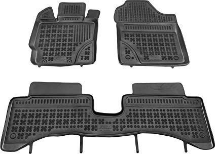 MTM Gummimatten für Toyota Yaris III Hybrid 2014-08.2020 Passform, Fussmatten mit hohem Rand 5 cm, cod. 3D 5749