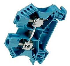 1020280000 WDU 6 BL Verbinder: Schienen- 6mm2 Wege: 1 Klemmen: 2 blau Schraub