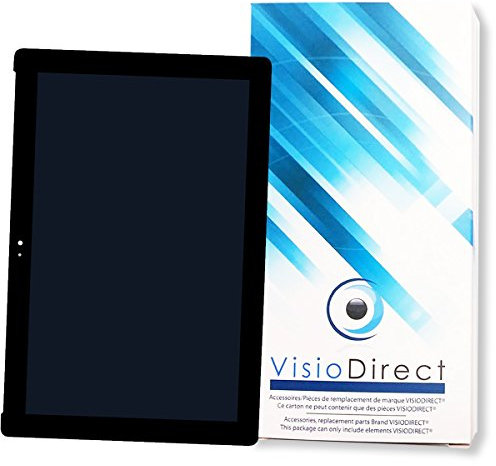 Visiodirect® Ecran Complet pour ASUS Zenpad 10 Z300 Z300C Z300CL 10.1 Tablette Noire vitre Tactile + écran LCD