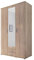 Avanti Trendstore - Kalle - Drehtürenschrank aus Holzdekor mit 2 Schubkästen und 1 x Spiegelabsetzung in der Mitte. In 2 verfügbar. Maße BHT 120x195x55 cm (Eiche Sonoma)