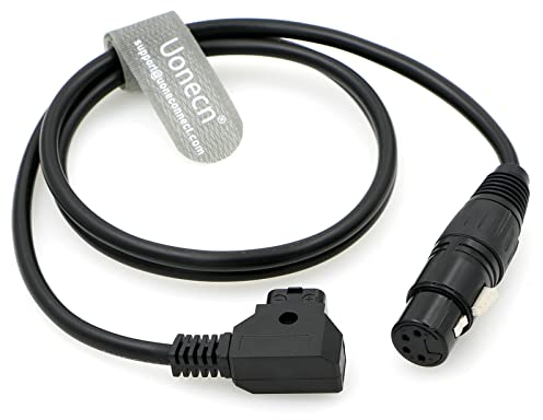 Uonecn D-tap Stecker auf 4 Pin XLR Buchse auf Stromkabel für DSLR-Camcorder Practilite 602 Stromkabel Sony F55 SXS 1M.