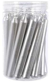 Christbaumkerzen Silber1,3x10,5 cm
