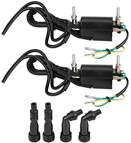 KSTE zündspule, Zündspule Motorradzubehör Zündspule for Kawasaki KZ Suzuki GS CB 650 750 900.